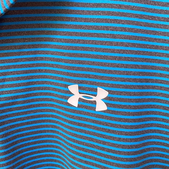Under Armour Loose Heat Gear Polo large stripe - Picture 4 of 7
